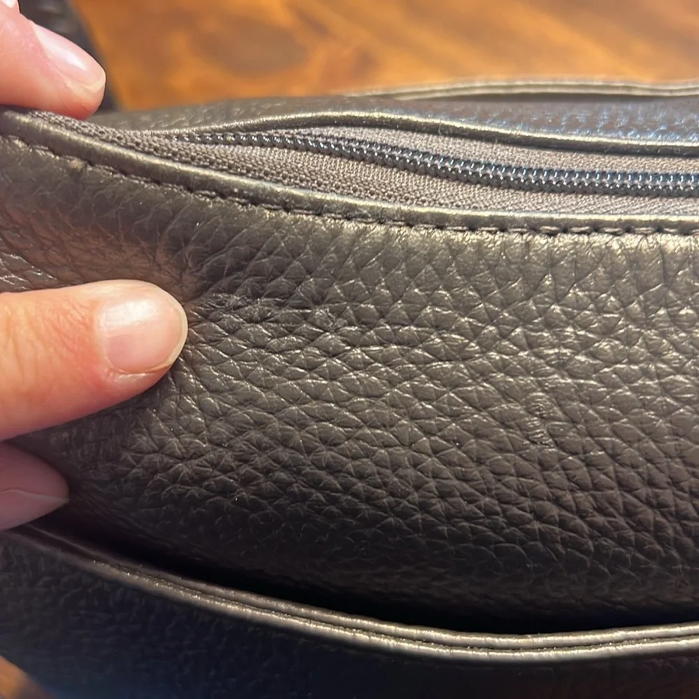 Brighton Barbados Pebbled Leather Braided Strap Hobo Shoulder Bag - Picture 11 of 14